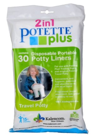 Pack de 30 recharges jetables et biodégradables pour pot nomade Potette Plus